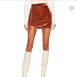 Free People Rust Mini Skirt
